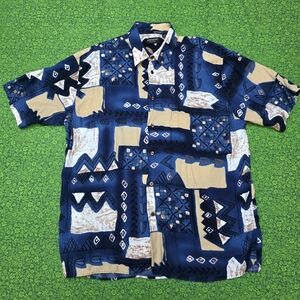 Riscotto Pattern Dress Shirt in Large